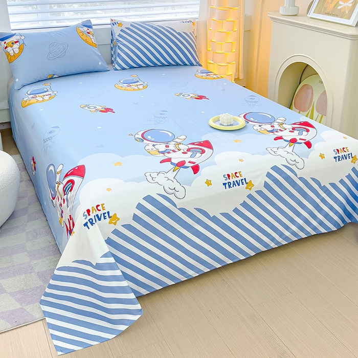 91家纺网 家纺一手货源 找家纺 金鑫汇家纺 2025新款13070全棉好卖花型套件系列-单床单（花型更好卖，面料更厚实，退货率低） 冲上云霄