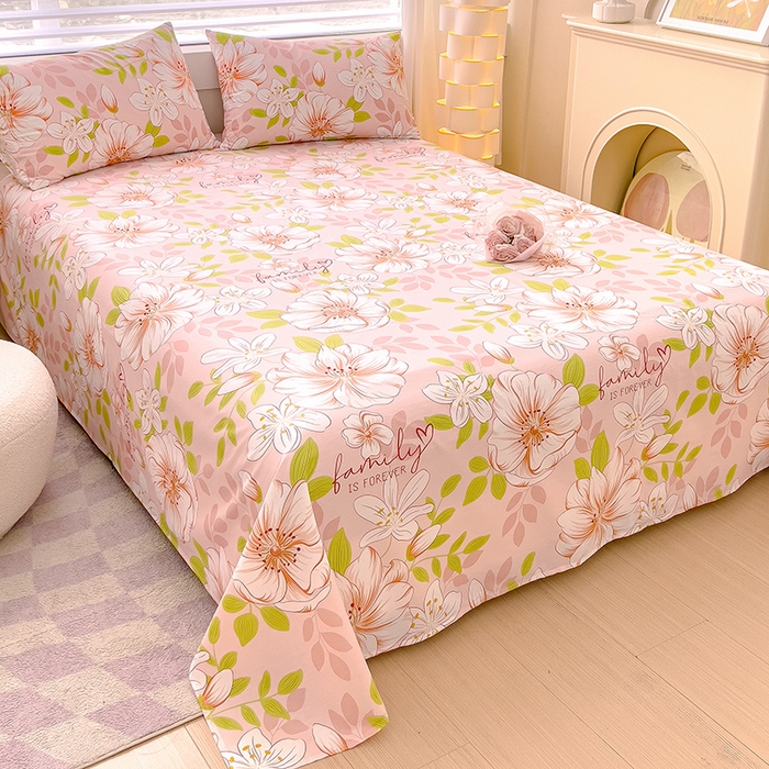 91家纺网 家纺一手货源 找家纺 金鑫汇家纺 2025新款13070全棉好卖花型套件系列-单床单（花型更好卖，面料更厚实，退货率低） 繁花之恋