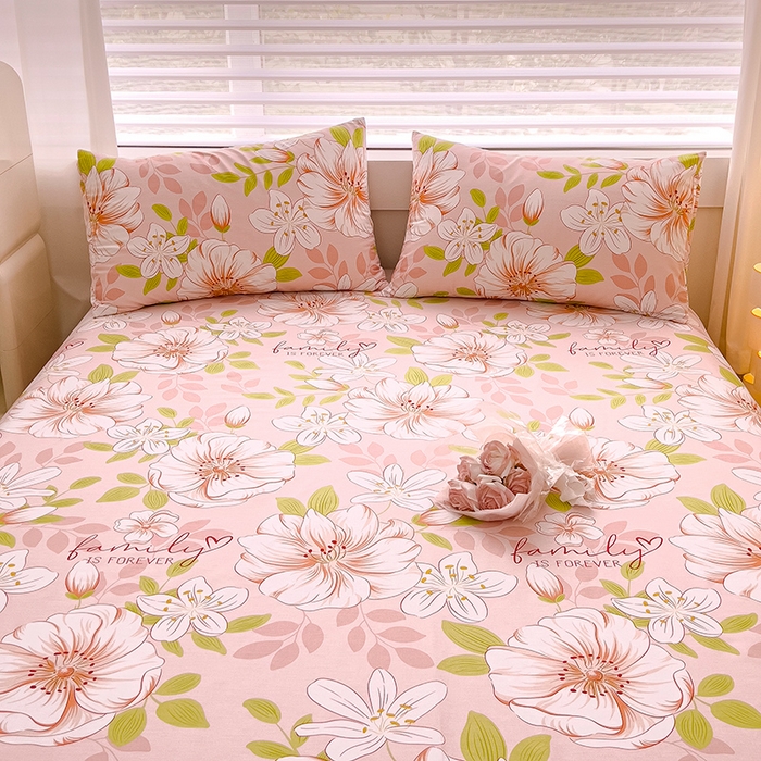 91家纺网 家纺一手货源 找家纺 金鑫汇家纺 2025新款13070全棉好卖花型套件系列-单床单（花型更好卖，面料更厚实，退货率低） 繁花之恋