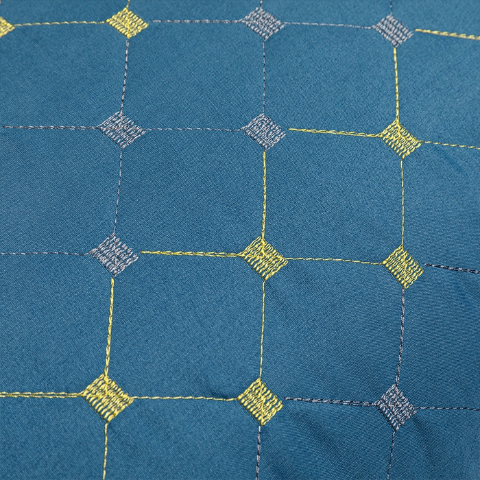 91家纺网 家纺一手货源 找家纺 雅晨枕芯 2025新款满天星透气绗绣羽丝绒枕芯枕头 满天星绗绣羽丝绒枕-蓝色 48x74低枕/只 600克