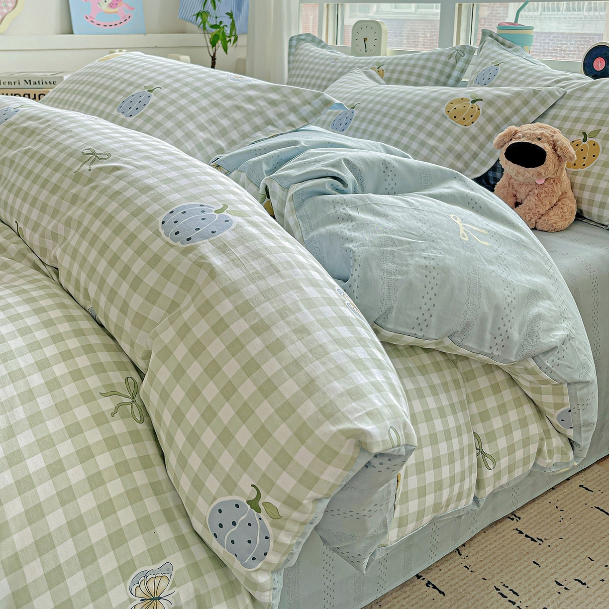 恩泽2025全棉印花四件套 南瓜小贝