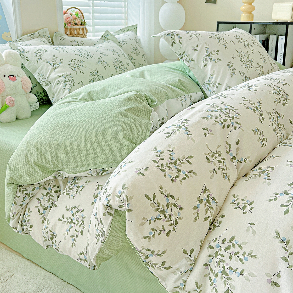 91家纺网 家纺一手货源 找家纺 恩泽2025全棉印花四件套 硕果累累