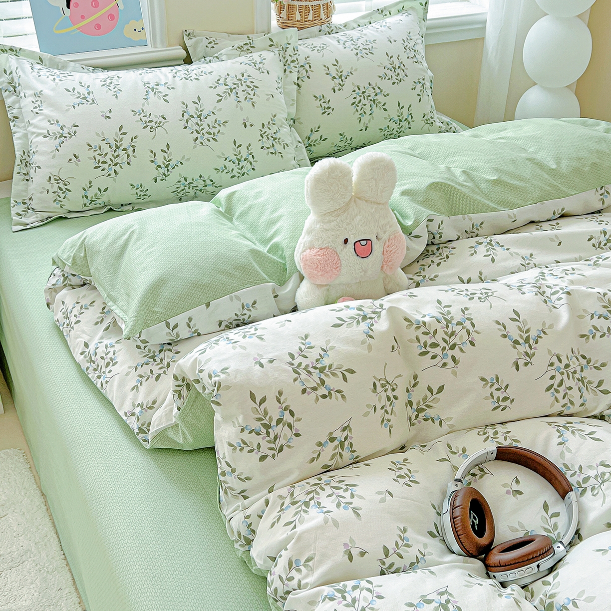 91家纺网 家纺一手货源 找家纺 恩泽2025全棉印花四件套 硕果累累