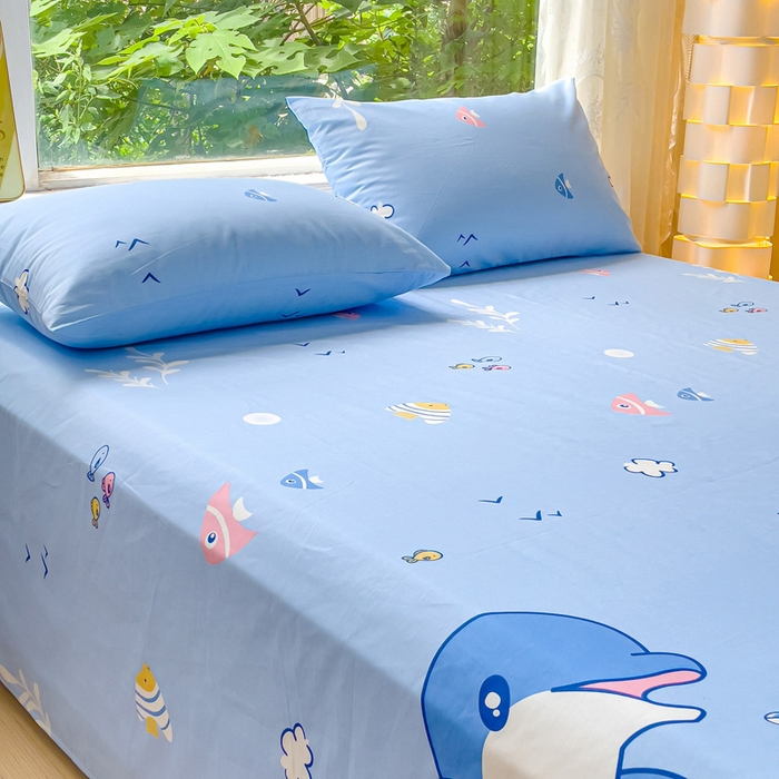 91家纺网 家纺一手货源 找家纺 金鑫汇家纺 2025新款13070全棉好卖花型套件系列-单床单（花型更好卖，面料更厚实，退货率低） 海洋世界