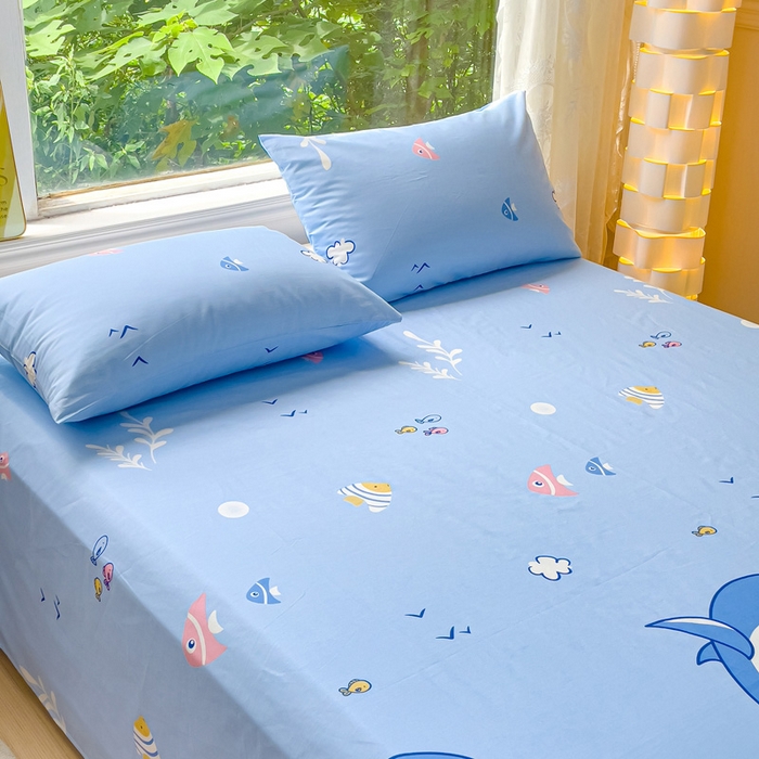 91家纺网 家纺一手货源 找家纺 金鑫汇家纺 2025新款13070全棉好卖花型套件系列-单床单（花型更好卖，面料更厚实，退货率低） 海洋世界