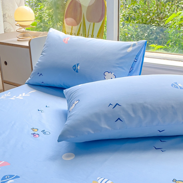 91家纺网 家纺一手货源 找家纺 金鑫汇家纺 2025新款13070全棉好卖花型套件系列-单床单（花型更好卖，面料更厚实，退货率低） 海洋世界