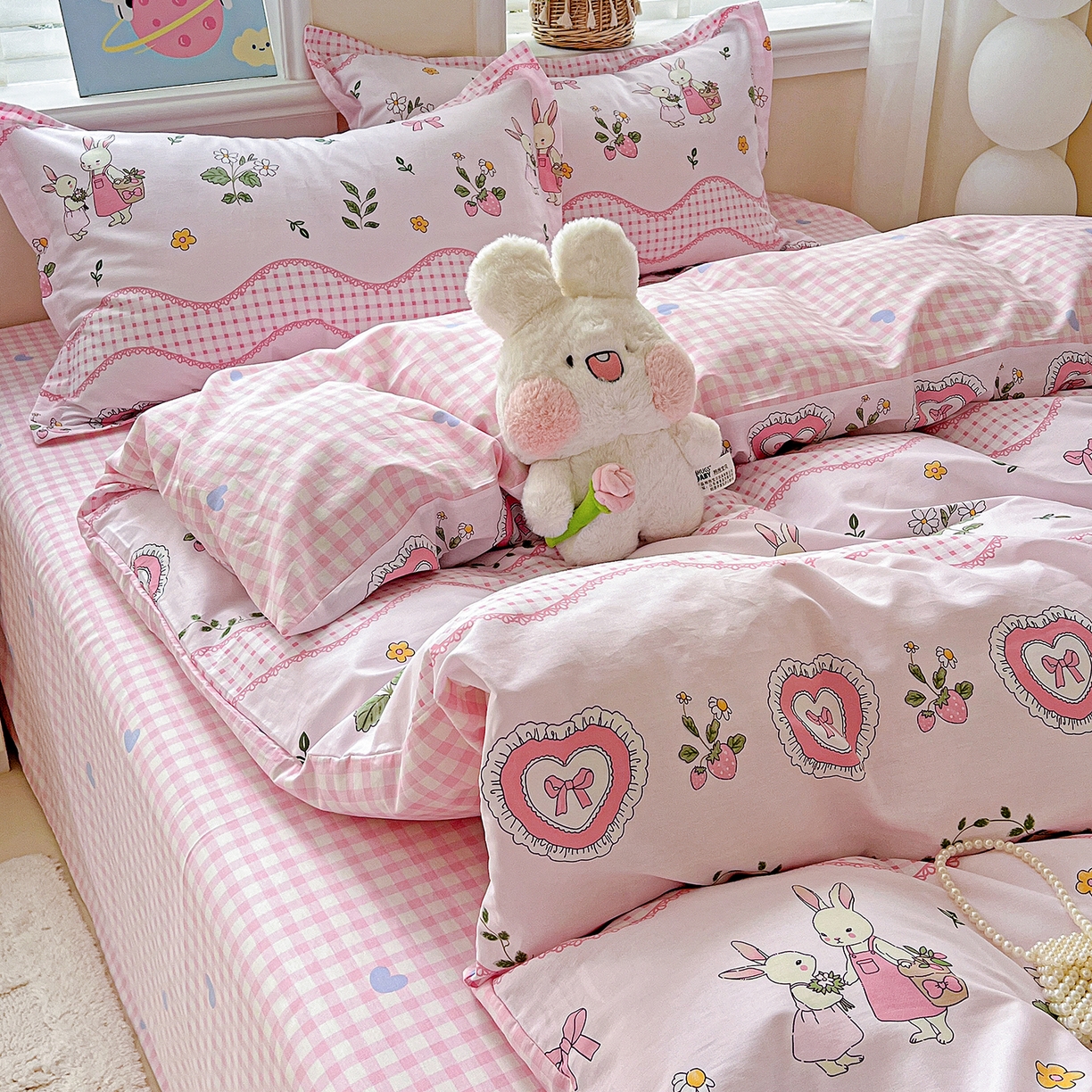 91家纺网 家纺一手货源 找家纺 恩泽2025全棉印花四件套 唯美