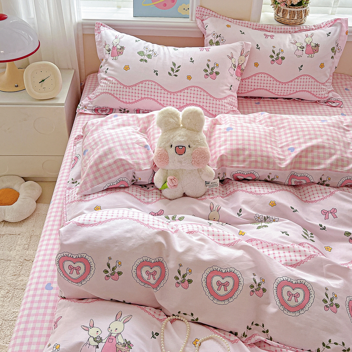 91家纺网 家纺一手货源 找家纺 恩泽2025全棉印花四件套 唯美