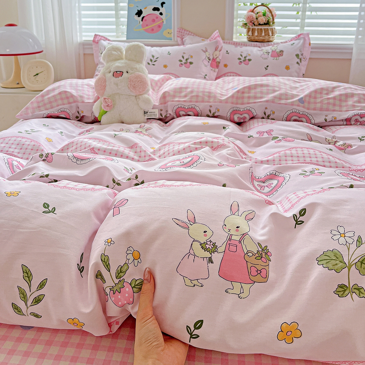 91家纺网 家纺一手货源 找家纺 恩泽2025全棉印花四件套 唯美