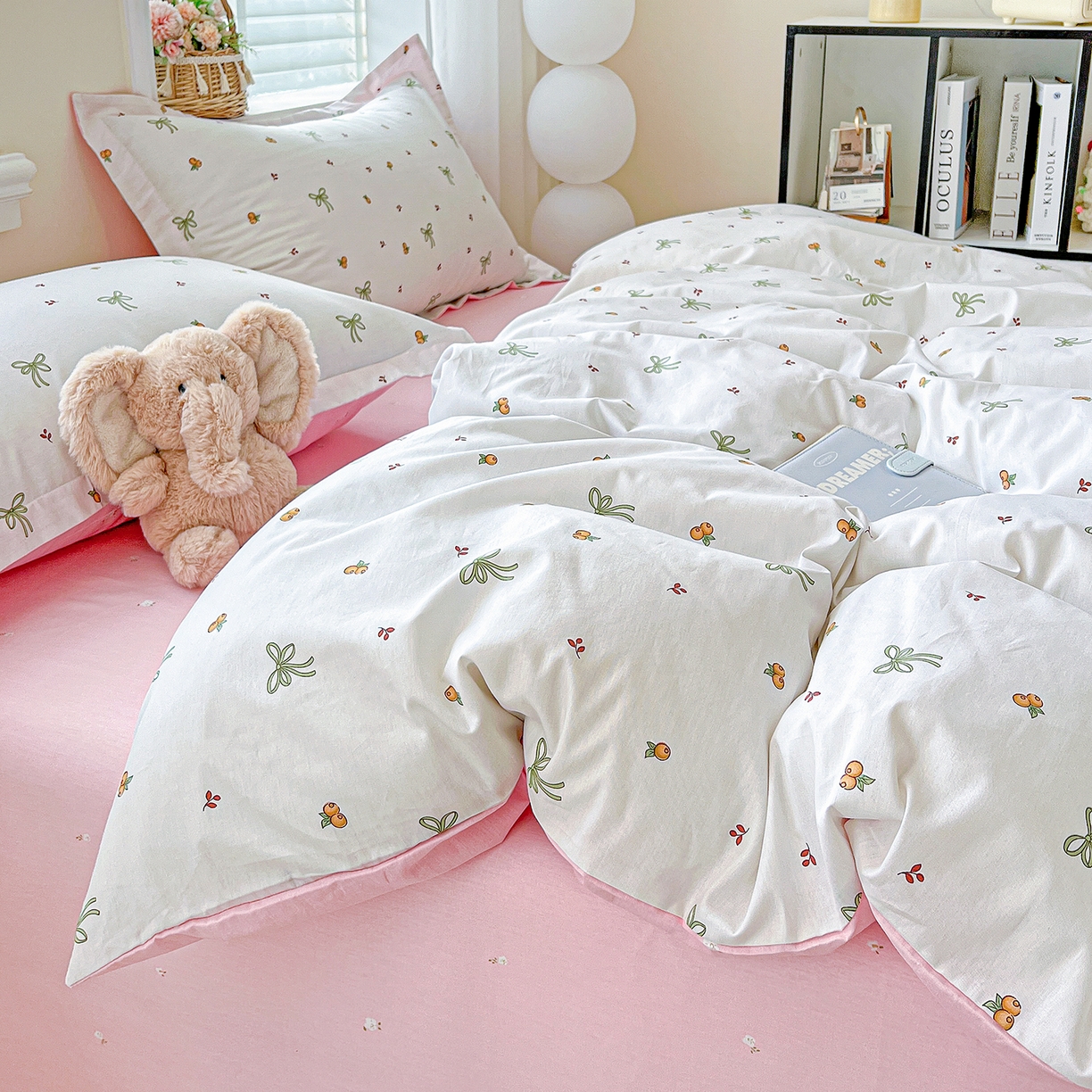 91家纺网 家纺一手货源 找家纺 恩泽2025全棉印花四件套 小清新