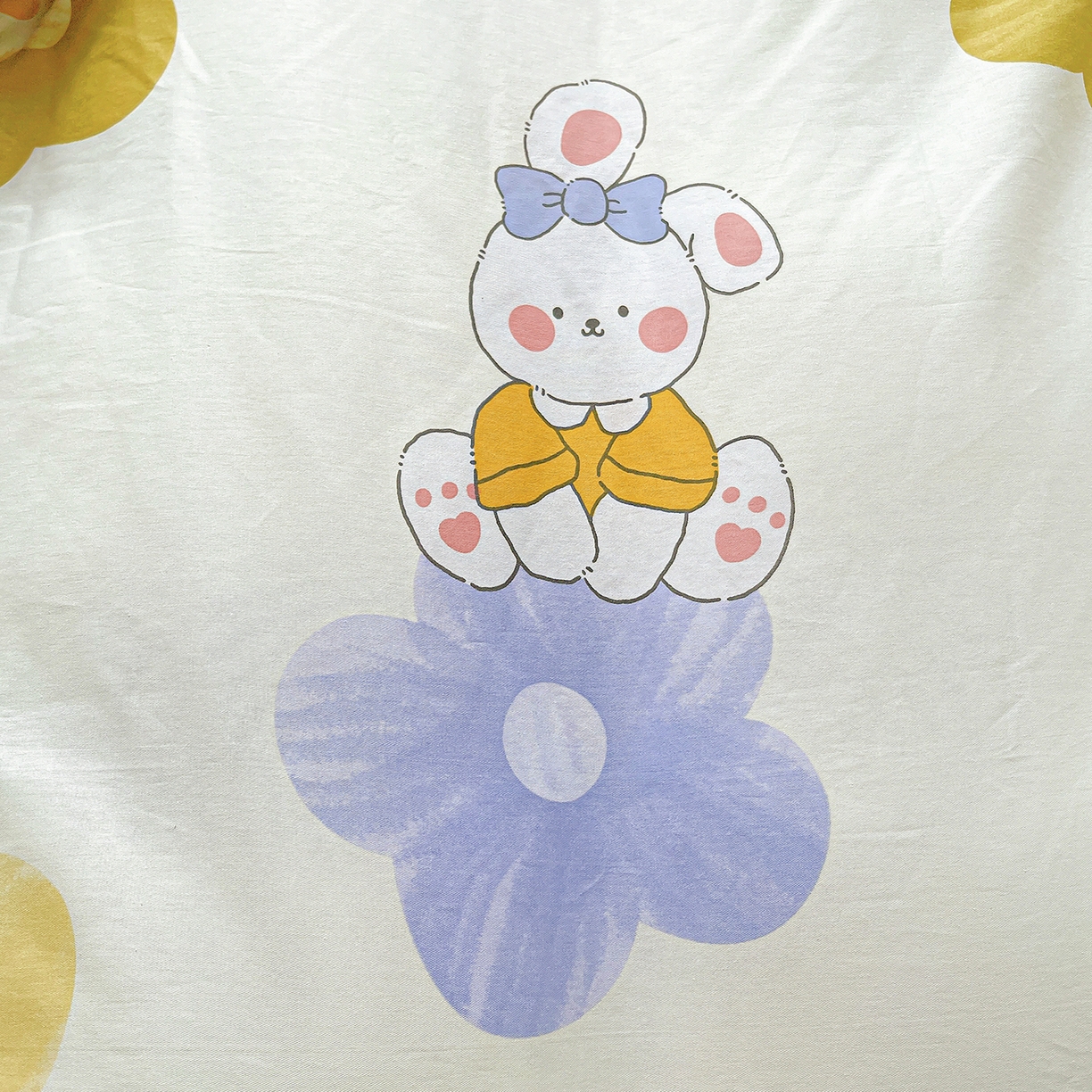 91家纺网 家纺一手货源 找家纺 恩泽2025全棉印花四件套 小兔花