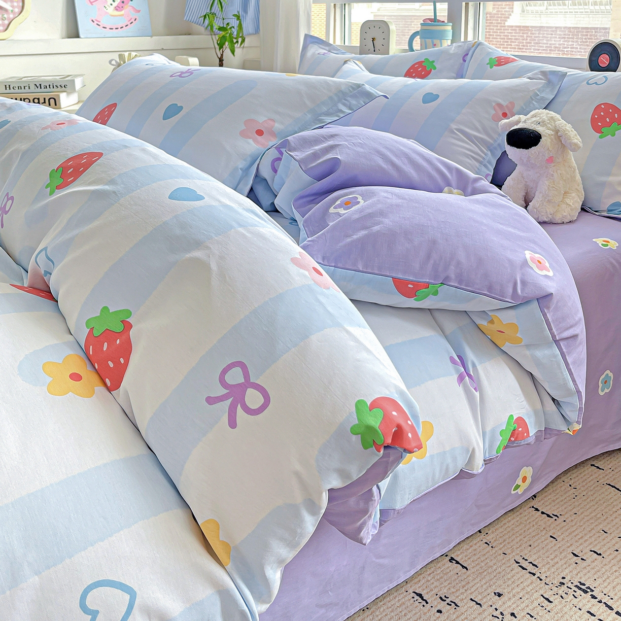 恩泽2025全棉印花四件套 心之恋