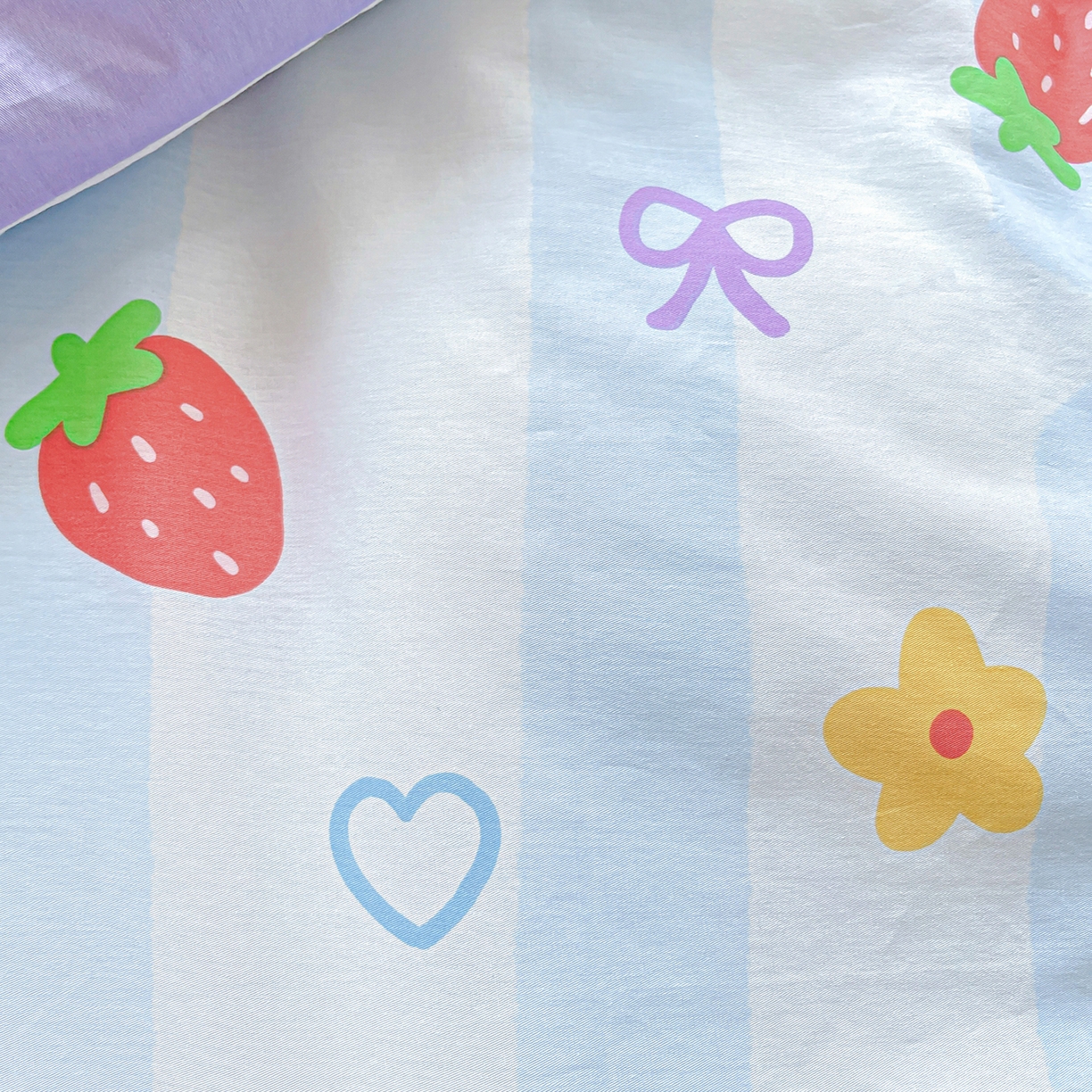 91家纺网 家纺一手货源 找家纺 恩泽2025全棉印花四件套 心之恋