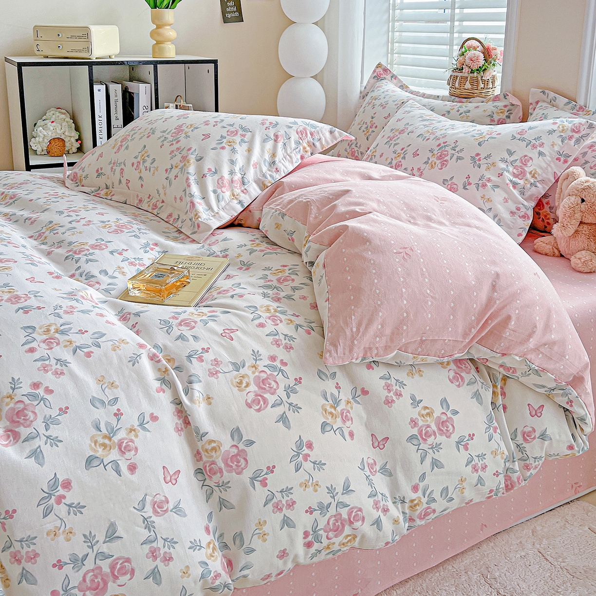 91家纺网 家纺一手货源 找家纺 恩泽2025全棉印花四件套 遇见浪漫