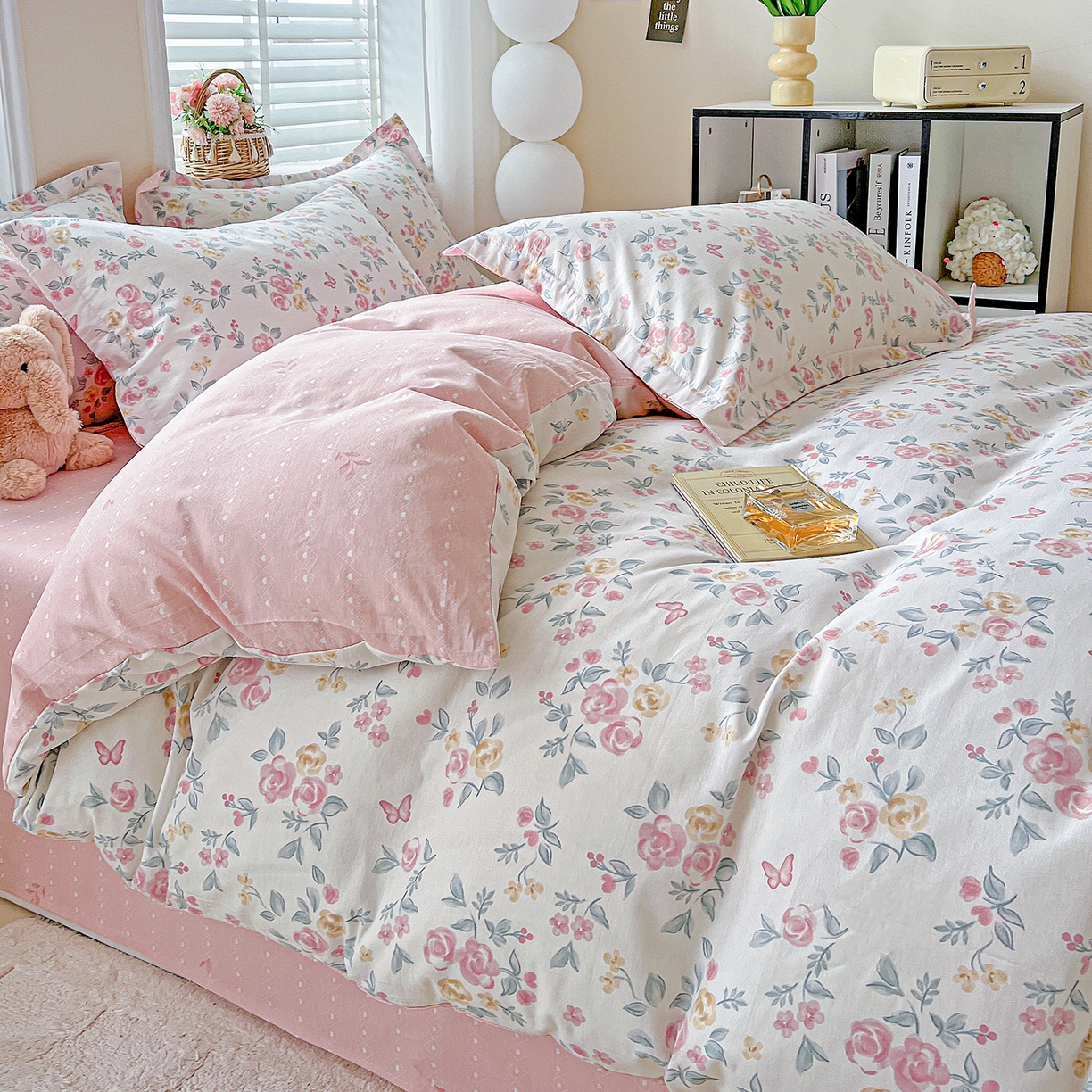 91家纺网 家纺一手货源 找家纺 恩泽2025全棉印花四件套 遇见浪漫