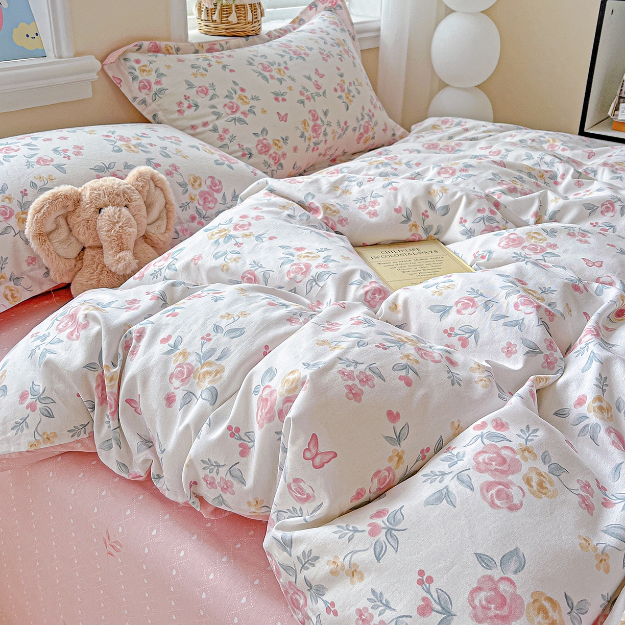 91家纺网 家纺一手货源 找家纺 恩泽2025全棉印花四件套 遇见浪漫