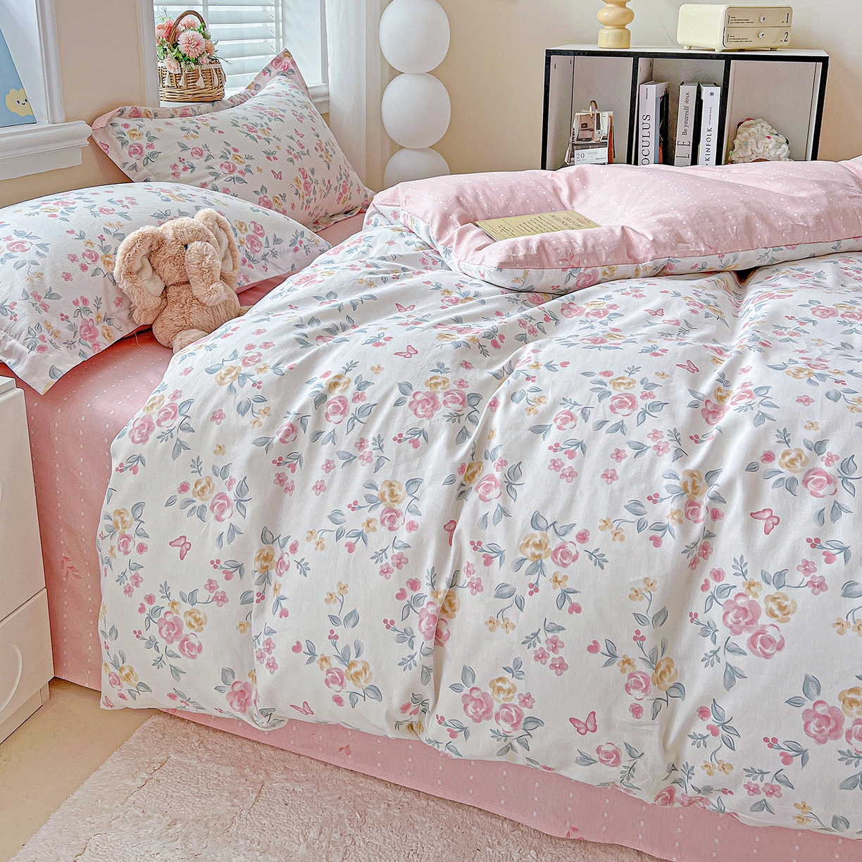 91家纺网 家纺一手货源 找家纺 恩泽2025全棉印花四件套 遇见浪漫