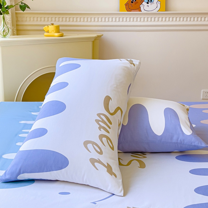 91家纺网 家纺一手货源 找家纺 金鑫汇家纺 2025新款13070全棉好卖花型套件系列-单床单（花型更好卖，面料更厚实，退货率低） 奶油粉