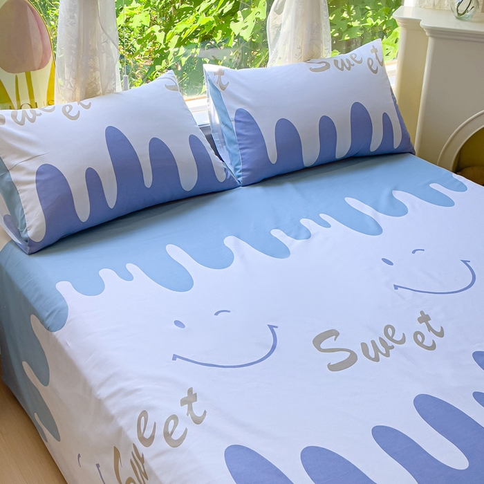 91家纺网 家纺一手货源 找家纺 金鑫汇家纺 2025新款13070全棉好卖花型套件系列-单床单（花型更好卖，面料更厚实，退货率低） 奶油粉