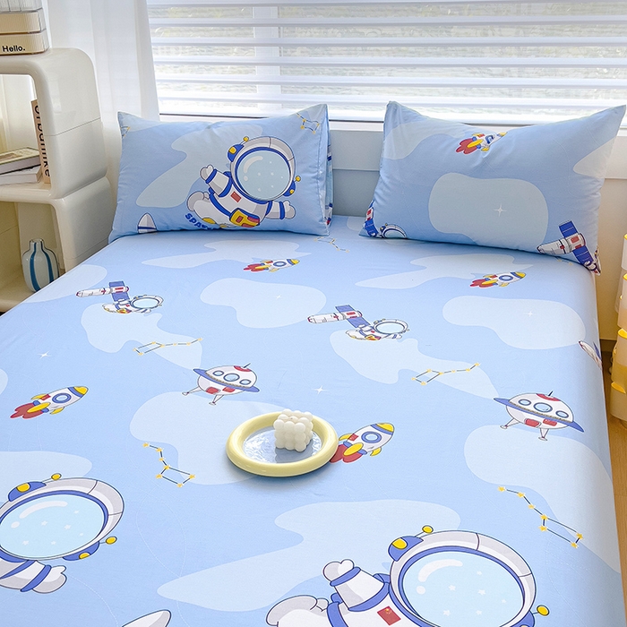 91家纺网 家纺一手货源 找家纺 金鑫汇家纺 2025新款13070全棉好卖花型套件系列-单床单（花型更好卖，面料更厚实，退货率低） 星际穿越