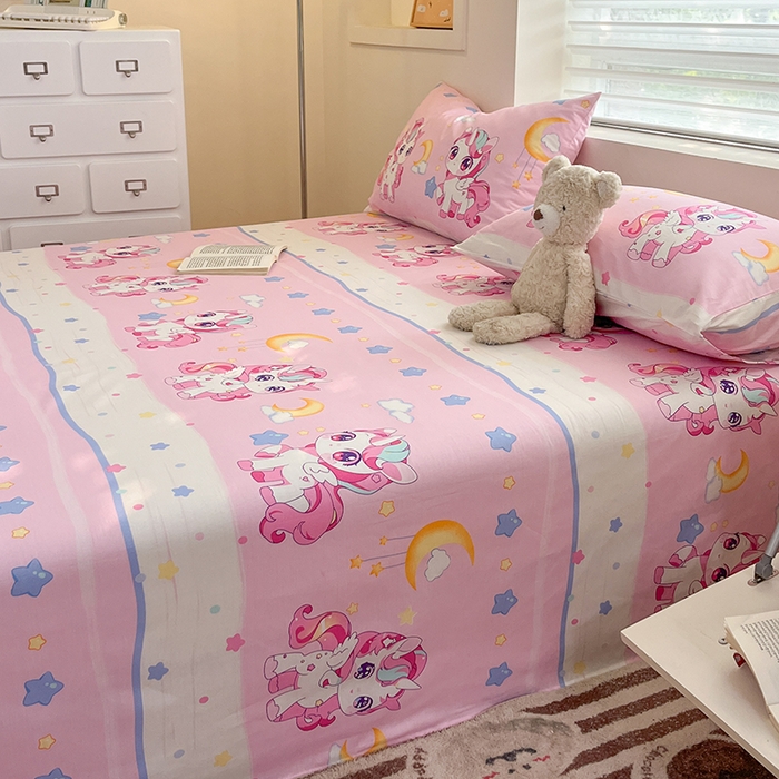 91家纺网 家纺一手货源 找家纺 金鑫汇家纺 2025新款13070全棉好卖花型套件系列-单床单（花型更好卖，面料更厚实，退货率低） 小马莉儿