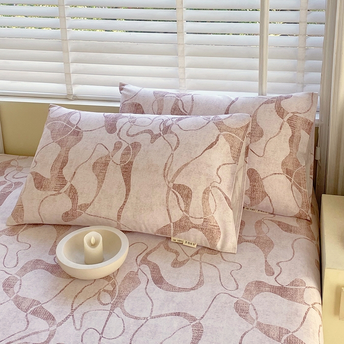 91家纺网 家纺一手货源 找家纺 金鑫汇家纺 2025年新款百分百全棉老粗布全棉加厚加密高克重单品枕套（花型更好卖，面料更厚实，自带凉感） 米亚红