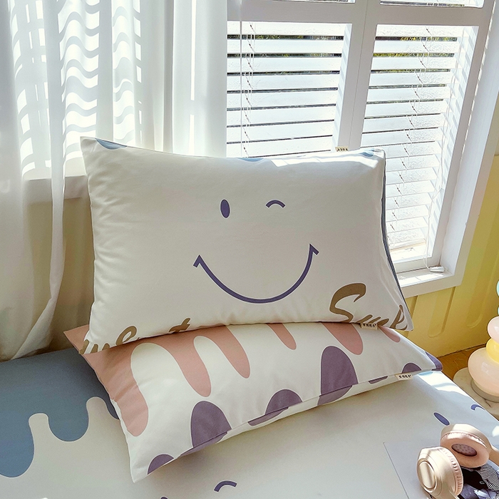 91家纺网 家纺一手货源 找家纺 金鑫汇家纺 2025年新款百分百全棉老粗布全棉加厚加密高克重单品枕套（花型更好卖，面料更厚实，自带凉感） 老粗布奶油粉