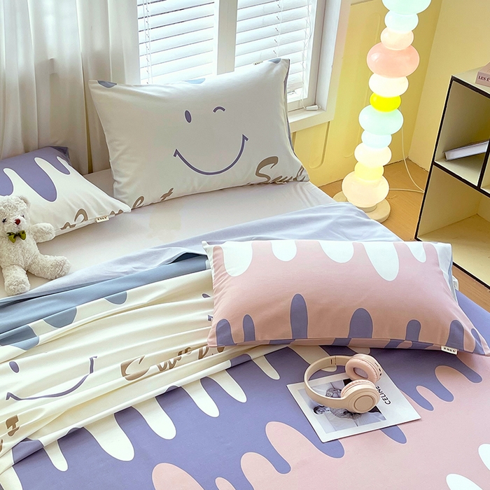 91家纺网 家纺一手货源 找家纺 金鑫汇家纺 2025年新款百分百全棉老粗布全棉加厚加密高克重单品枕套（花型更好卖，面料更厚实，自带凉感） 老粗布奶油粉