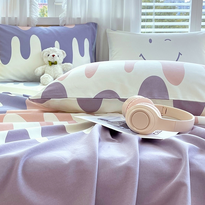 91家纺网 家纺一手货源 找家纺 金鑫汇家纺 2025年新款百分百全棉老粗布全棉加厚加密高克重单品枕套（花型更好卖，面料更厚实，自带凉感） 老粗布奶油粉