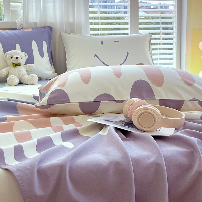 91家纺网 家纺一手货源 找家纺 金鑫汇家纺 2025年新款百分百全棉老粗布全棉加厚加密高克重单品枕套（花型更好卖，面料更厚实，自带凉感） 老粗布奶油粉