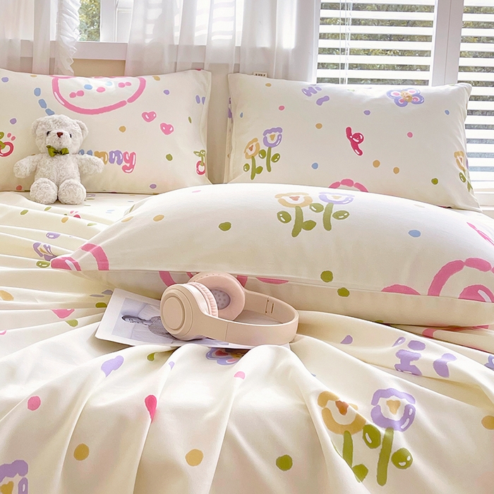 91家纺网 家纺一手货源 找家纺 金鑫汇家纺 2025年新款百分百全棉老粗布全棉加厚加密高克重单品枕套（花型更好卖，面料更厚实，自带凉感） 老粗布奇趣小兔