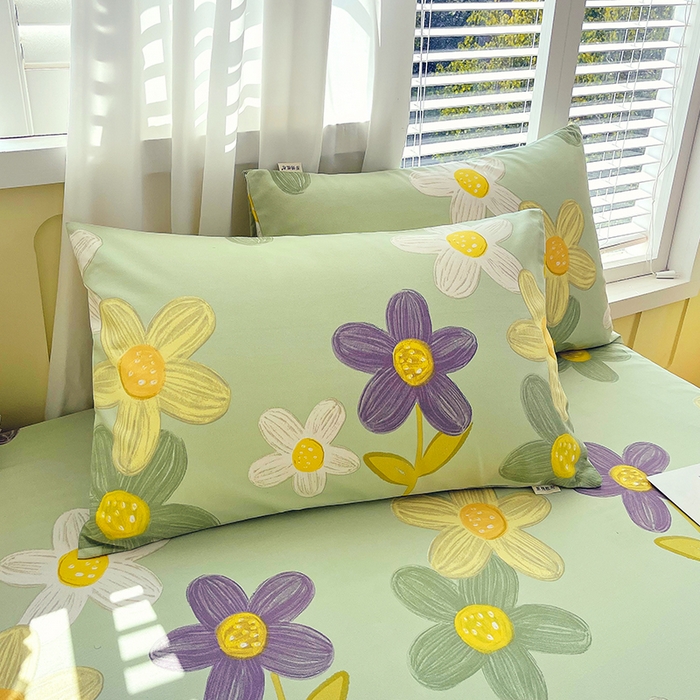 91家纺网 家纺一手货源 找家纺 金鑫汇家纺 2025年新款百分百全棉老粗布全棉加厚加密高克重单品枕套（花型更好卖，面料更厚实，自带凉感） 老粗布五彩缤纷