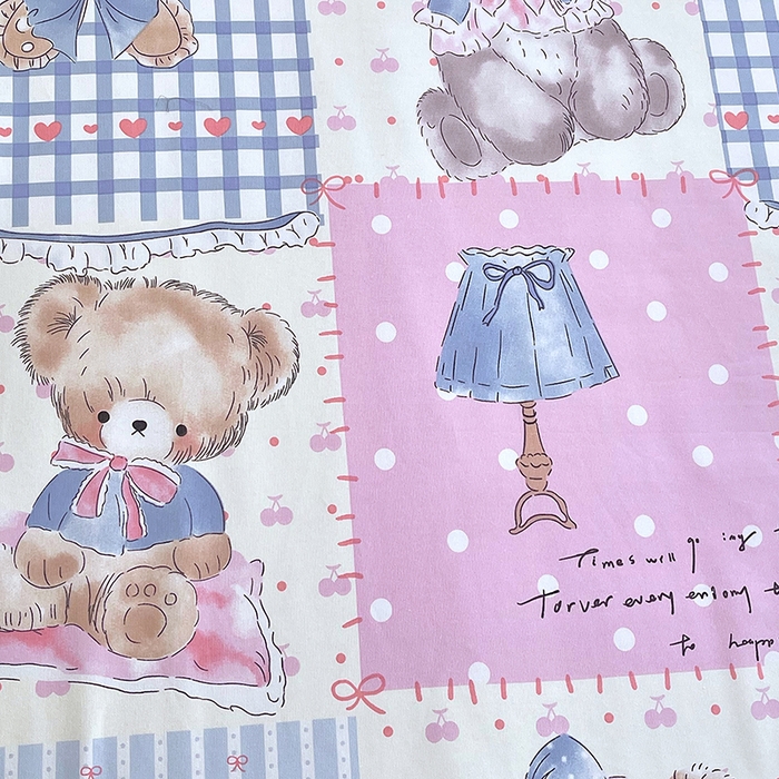 91家纺网 家纺一手货源 找家纺 金鑫汇家纺 2025年新款百分百全棉老粗布全棉加厚加密高克重单品枕套（花型更好卖，面料更厚实，自带凉感） 老粗布熊熊精灵