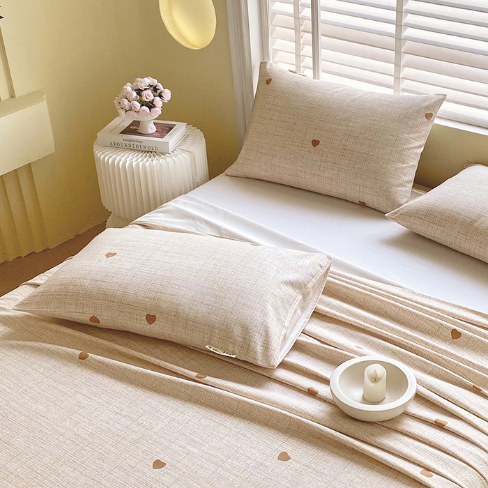 91家纺网 家纺一手货源 找家纺 金鑫汇家纺 2025年新款百分百全棉老粗布全棉加厚加密高克重单品枕套（花型更好卖，面料更厚实，自带凉感） 心之恋