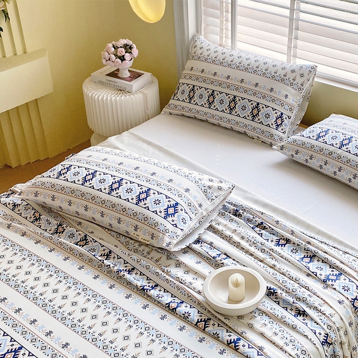 91家纺网 家纺一手货源 找家纺 金鑫汇家纺 2025年新款百分百全棉老粗布全棉加厚加密高克重单品枕套（花型更好卖，面料更厚实，自带凉感） 波西米亚