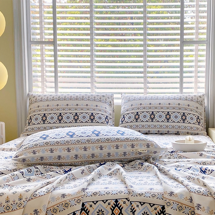 91家纺网 家纺一手货源 找家纺 金鑫汇家纺 2025年新款百分百全棉老粗布全棉加厚加密高克重单品枕套（花型更好卖，面料更厚实，自带凉感） 波西米亚