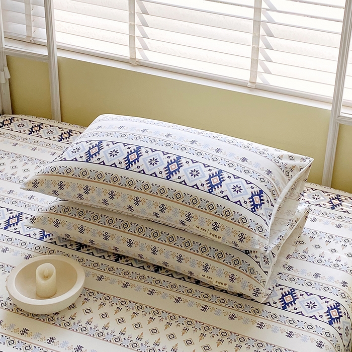 91家纺网 家纺一手货源 找家纺 金鑫汇家纺 2025年新款百分百全棉老粗布全棉加厚加密高克重单品枕套（花型更好卖，面料更厚实，自带凉感） 波西米亚
