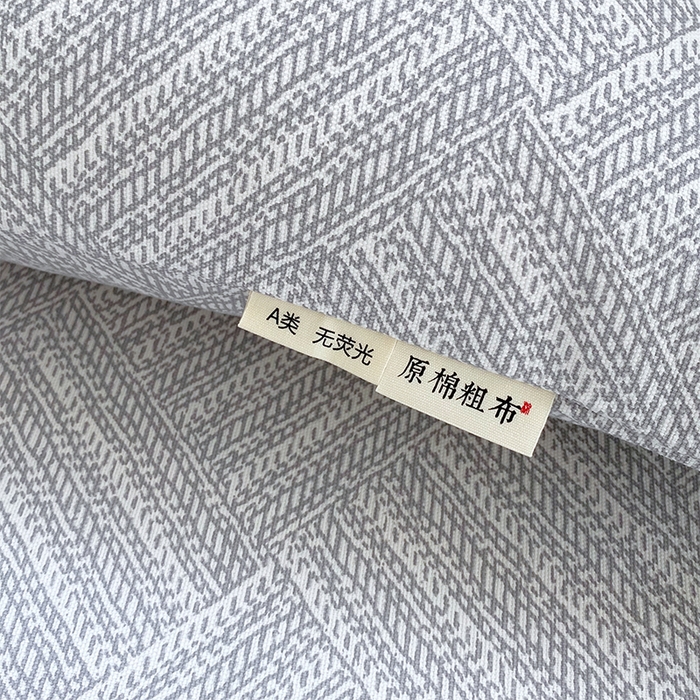 91家纺网 家纺一手货源 找家纺 金鑫汇家纺 2025年新款百分百全棉老粗布全棉加厚加密高克重单品枕套（花型更好卖，面料更厚实，自带凉感） 流光灰