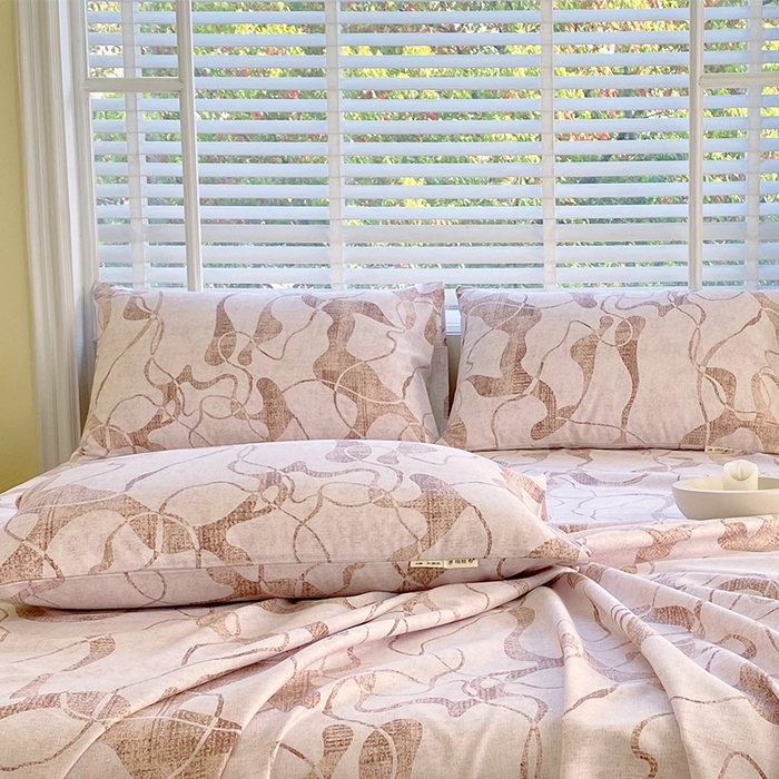 91家纺网 家纺一手货源 找家纺 金鑫汇家纺 2025年新款百分百全棉老粗布全棉加厚加密高克重单品枕套（花型更好卖，面料更厚实，自带凉感） 米亚红