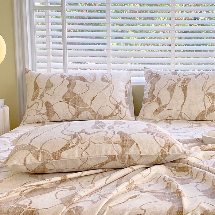 91家纺网 家纺一手货源 找家纺 金鑫汇家纺 2025年新款百分百全棉老粗布全棉加厚加密高克重单品枕套（花型更好卖，面料更厚实，自带凉感） 米亚黄