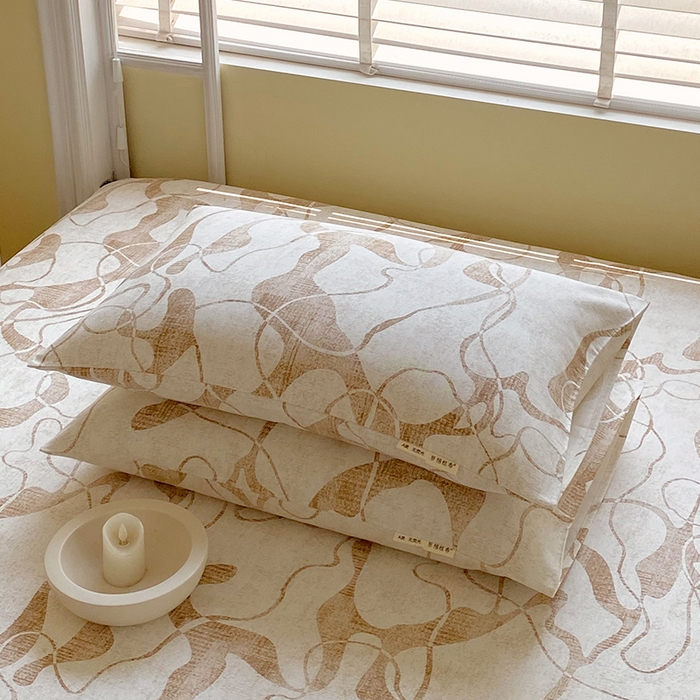 91家纺网 家纺一手货源 找家纺 金鑫汇家纺 2025年新款百分百全棉老粗布全棉加厚加密高克重单品枕套（花型更好卖，面料更厚实，自带凉感） 米亚黄