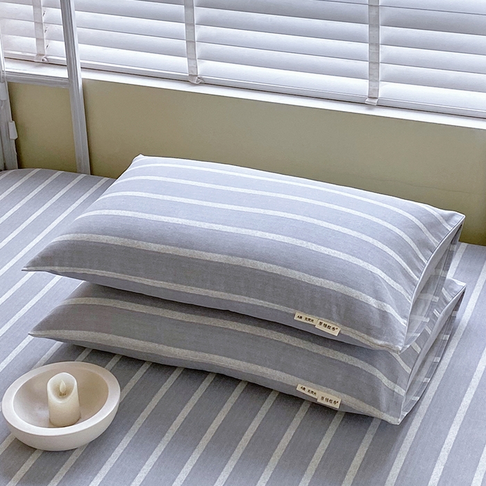 91家纺网 家纺一手货源 找家纺 金鑫汇家纺 2025年新款百分百全棉老粗布全棉加厚加密高克重单品枕套（花型更好卖，面料更厚实，自带凉感） 朴素条纹