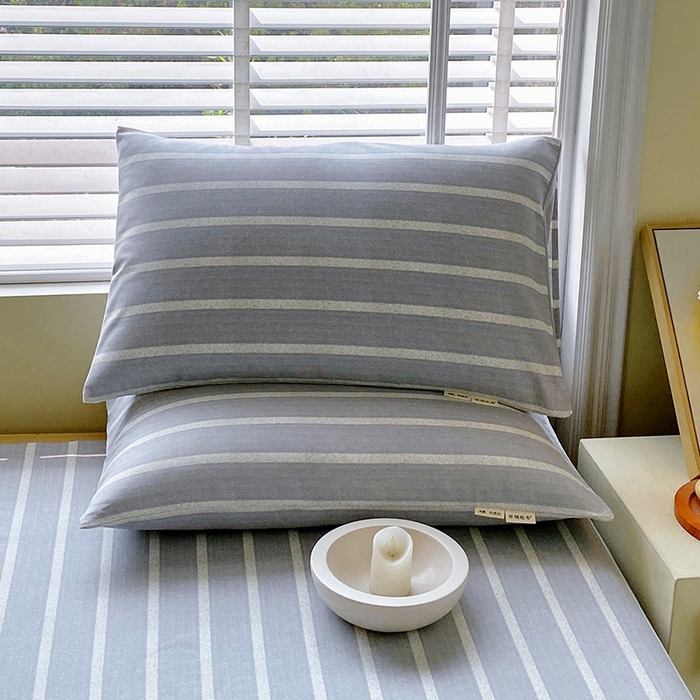 91家纺网 家纺一手货源 找家纺 金鑫汇家纺 2025年新款百分百全棉老粗布全棉加厚加密高克重单品枕套（花型更好卖，面料更厚实，自带凉感） 朴素条纹