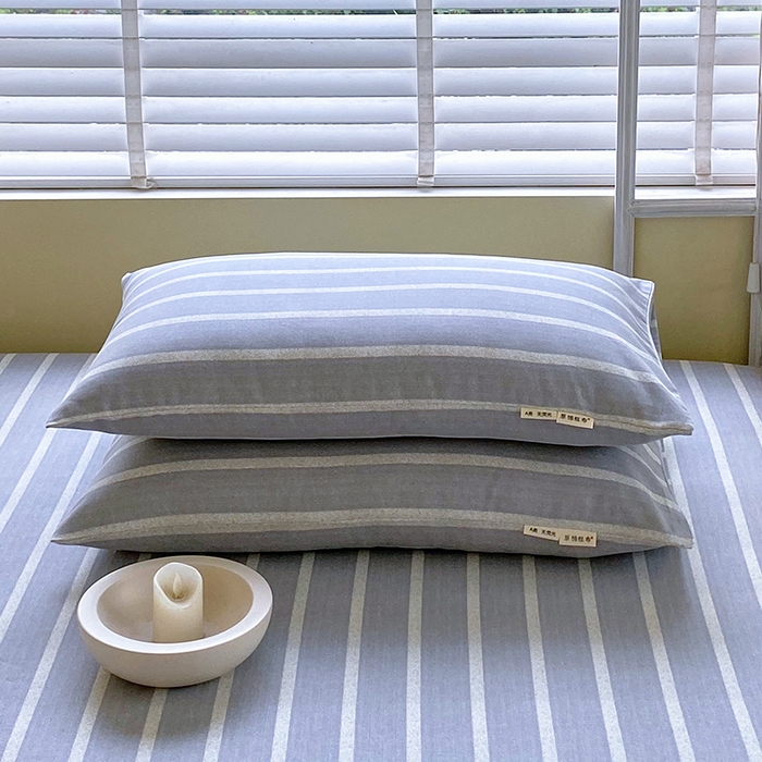 91家纺网 家纺一手货源 找家纺 金鑫汇家纺 2025年新款百分百全棉老粗布全棉加厚加密高克重单品枕套（花型更好卖，面料更厚实，自带凉感） 朴素条纹