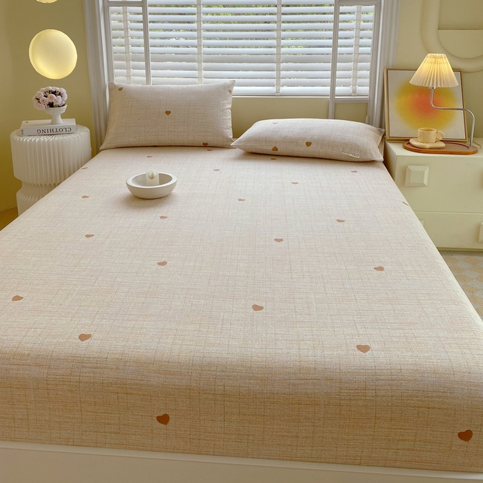 91家纺网 家纺一手货源 找家纺 金鑫汇家纺 2025新款百分百全棉老粗布全棉加厚加密高克重单品床笠（花型更好卖，面料更厚实，自带凉感） 老粗布心之恋