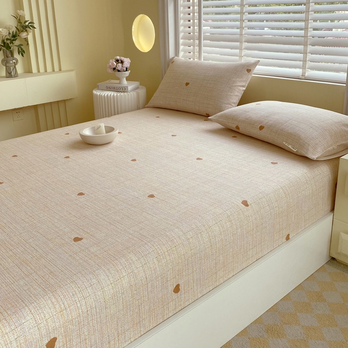 91家纺网 家纺一手货源 找家纺 金鑫汇家纺 2025新款百分百全棉老粗布全棉加厚加密高克重单品床笠（花型更好卖，面料更厚实，自带凉感） 老粗布心之恋