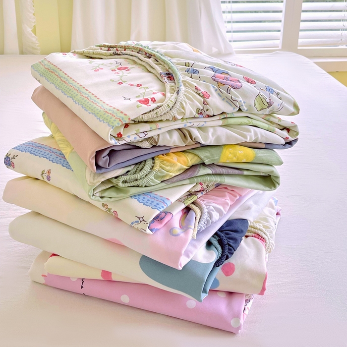 金鑫汇家纺 2025新款百分百全棉老粗布全棉加厚加密高克重单品床笠（花型更好卖，面料更厚实，自带凉感） 叠拍