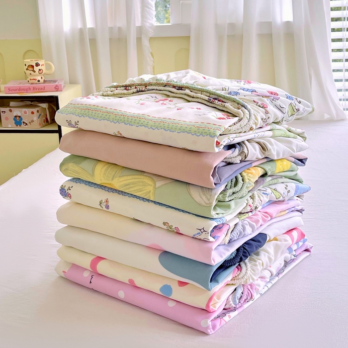 91家纺网 家纺一手货源 找家纺 金鑫汇家纺 2025新款百分百全棉老粗布全棉加厚加密高克重单品床笠（花型更好卖，面料更厚实，自带凉感） 叠拍