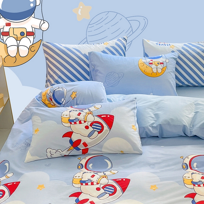 91家纺网 家纺一手货源 找家纺 金鑫汇家纺 2025新款13070全棉好卖花型套件系列-单枕套 冲上云霄