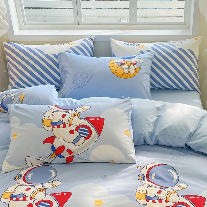 91家纺网 家纺一手货源 找家纺 金鑫汇家纺 2025新款13070全棉好卖花型套件系列-单枕套 冲上云霄